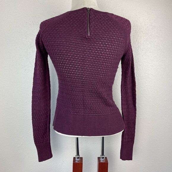 American Eagle Maroon Loose Knit Sweater Size XS EUC - Picture 5 of 8